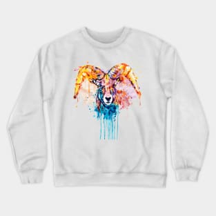 Bighorn Sheep Portrait Crewneck Sweatshirt